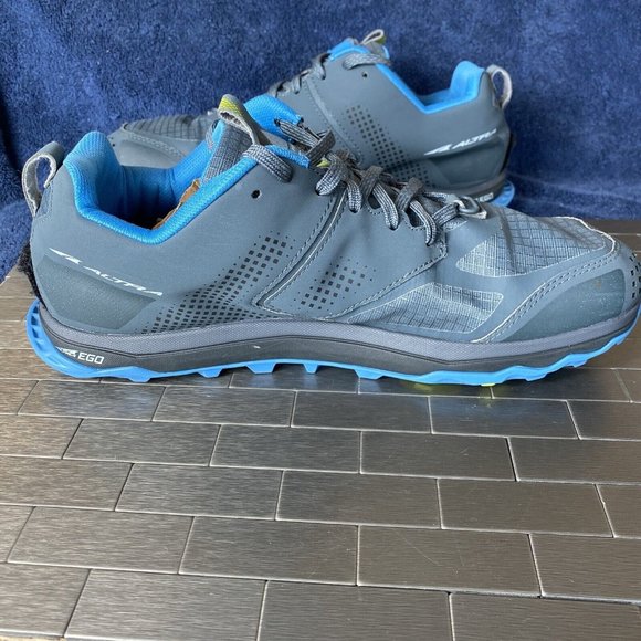 Altra Lone Peak 5 Trail AL0A4VQE431 Running Blue Gray Shoes Trail Mens Size 10 - Picture 3 of 12